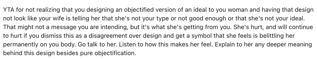 Reddit comment